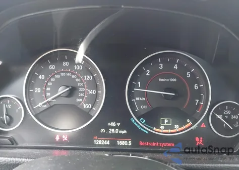 2015 BMW 335I из США, поврежденный, VIN WBA3A9G55FNT09634